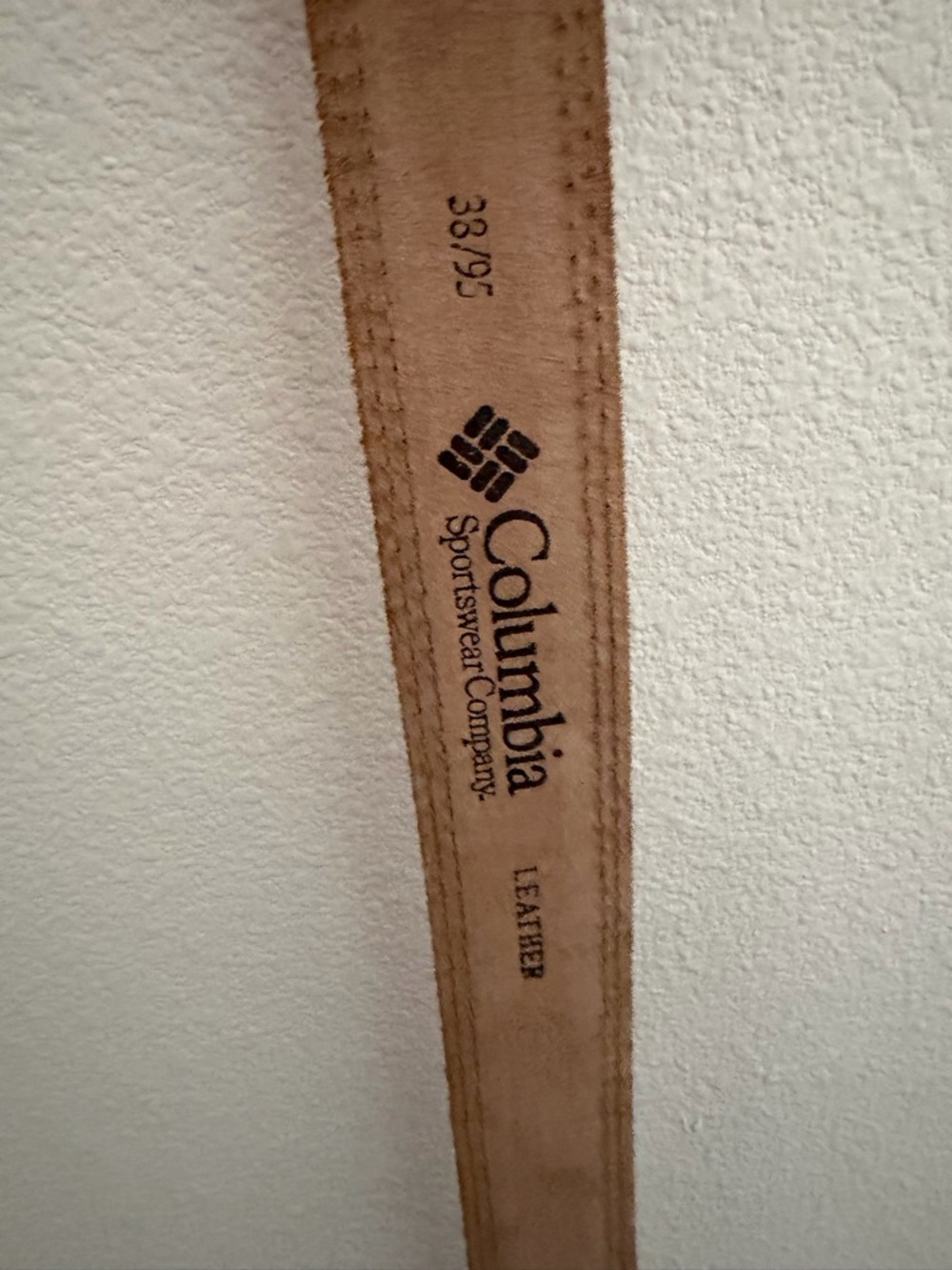 Columbia Tan Leather Belt with Silver Buckle - Picture 7 of 7